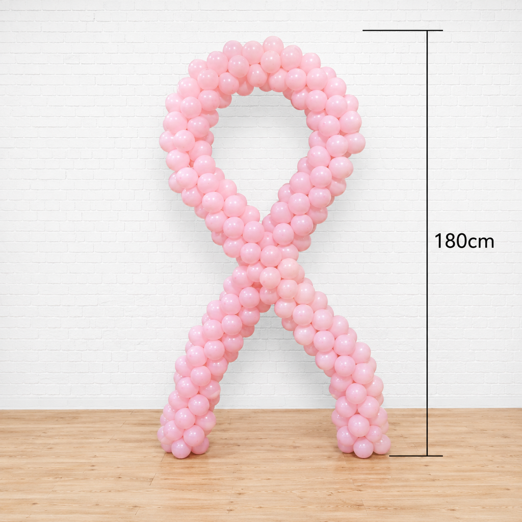 Breast Cancer - Pink Ribbon Balloon Standee - PRE-ORDER 1DAY in Advance