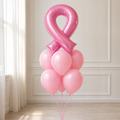 Pink Ribbon Breast Cancer Awareness Balloon Bouquet