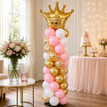 Princess Confetti Standard Balloon Pillar Standee