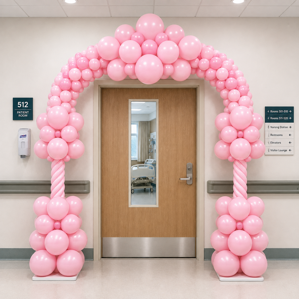 New Born Roman FULL Balloon Arch 6meter - 1DAYS NOTICE - Not Possible For Delivery