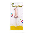 RoseGold Number Party Candles/Cake Topper
