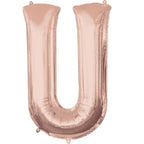 SS LETTER U - Helium Filled