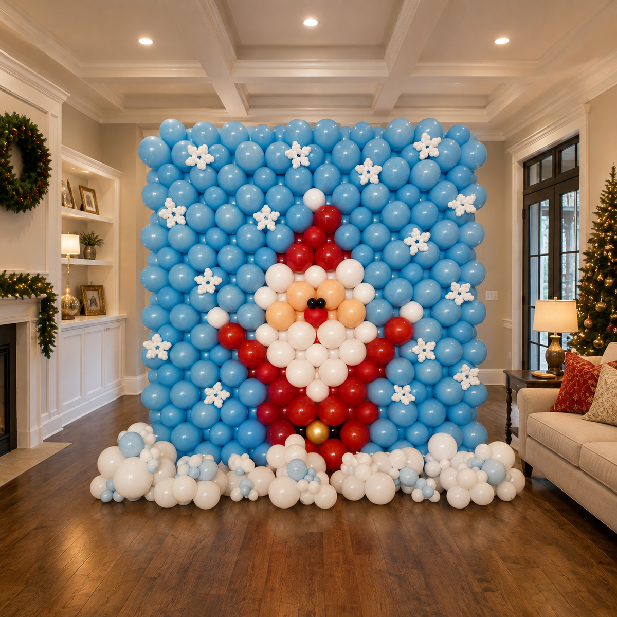 Santa Balloon Wall / MURAL Photo-Off &nbsp;- 1DAY NOTICE - Not Possible For Delivery