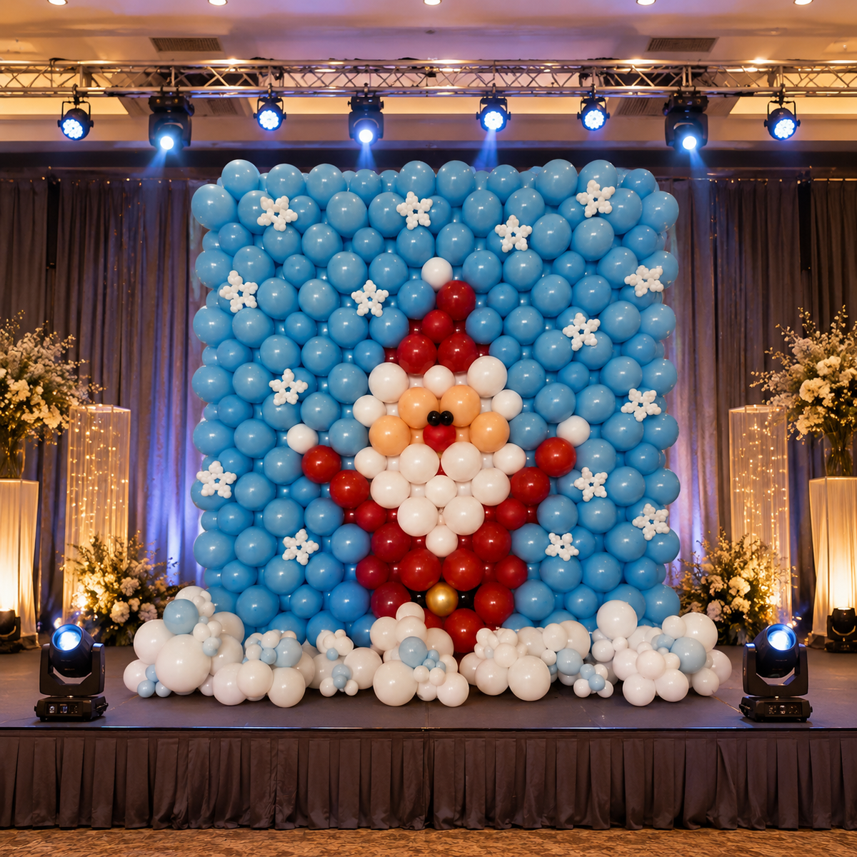 Santa Balloon Wall / MURAL Photo-Off &nbsp;- 1DAY NOTICE - Not Possible For Delivery