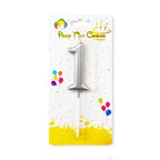 Silver Number Party Candles/Cake Topper