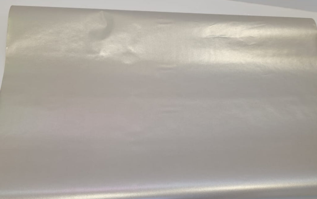 Silver Shimmer Plain Gift Wrapper - per meter