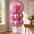 Sweet Sixteen Mauve Chrome Birthday Bouquet