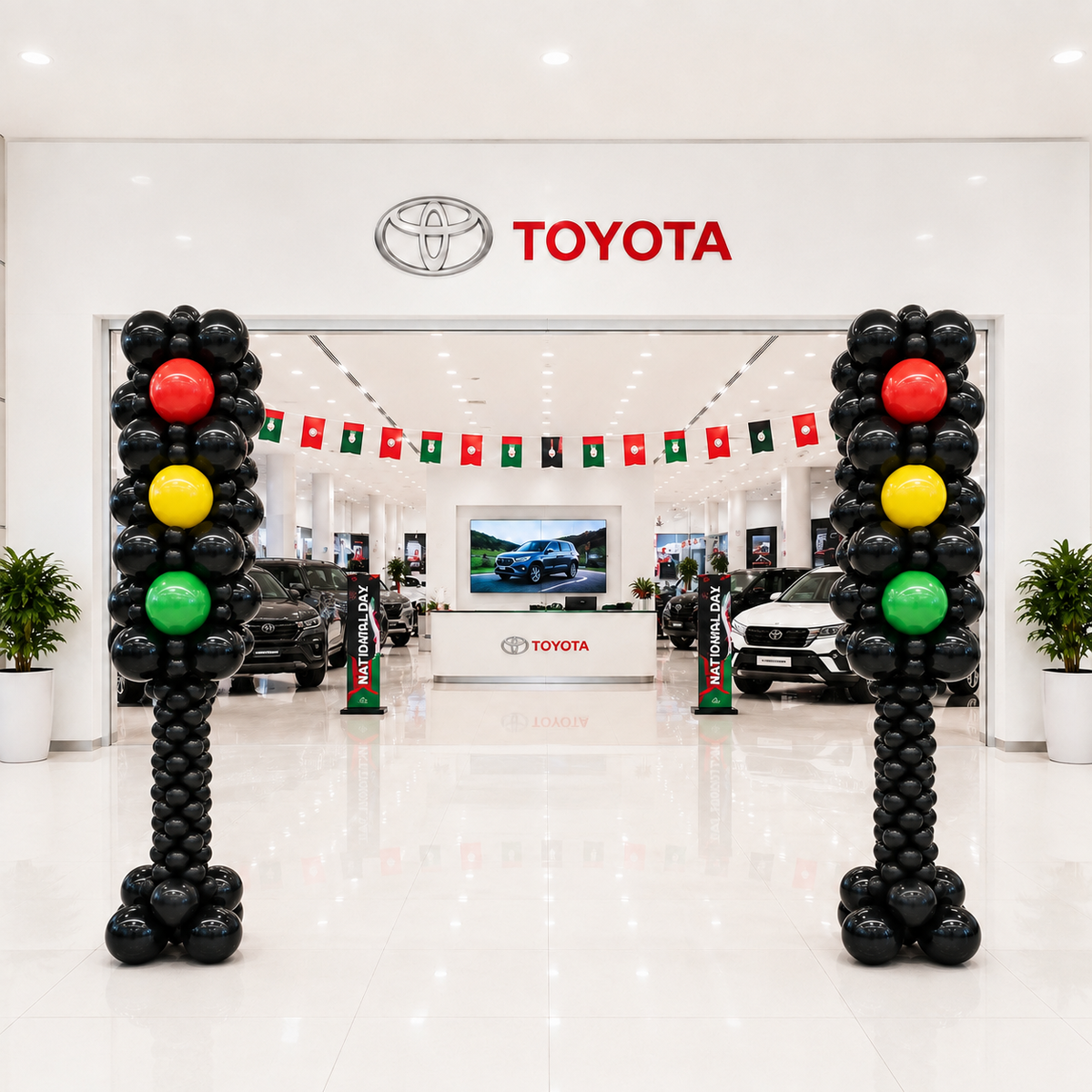Traffic Light Balloon Pillar Standee