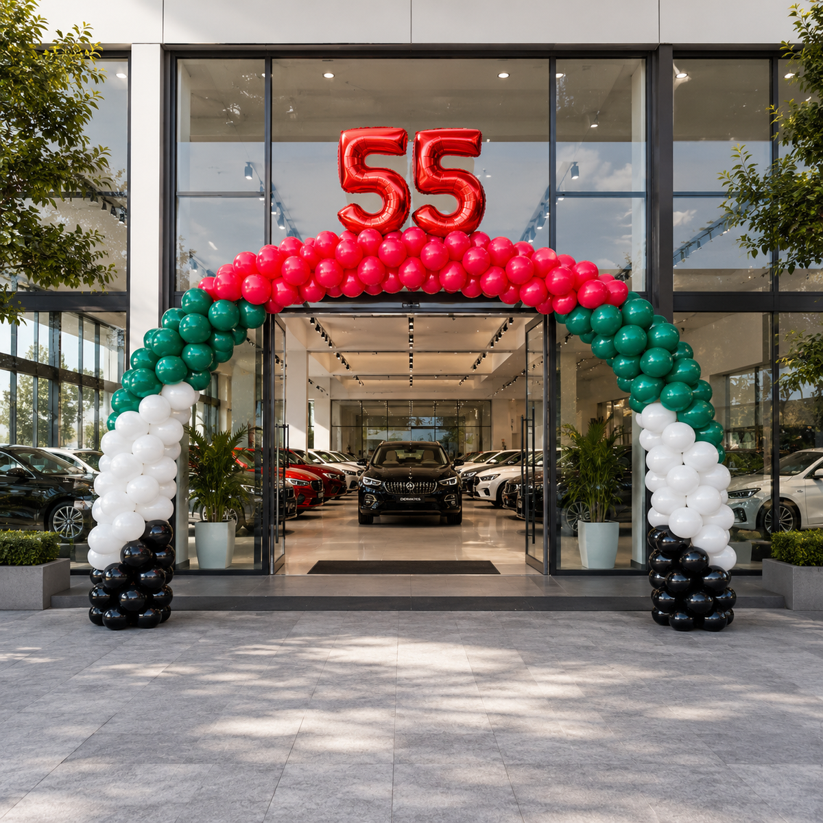 Any Two Number UAE National Day Regular FULL Balloon Arch