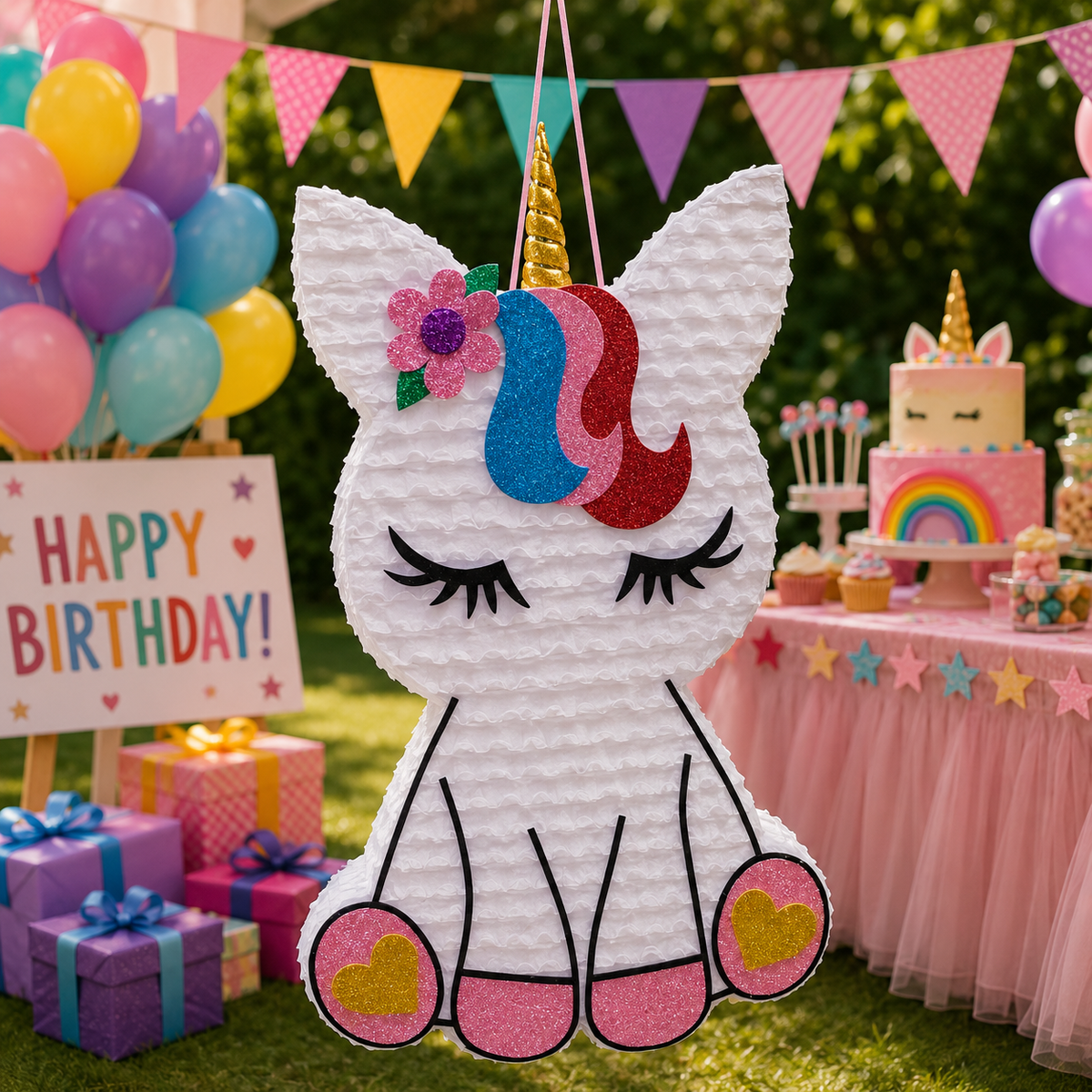 UNICORN PIÑATA PRE-ORDER | 3 Days Production | FREE Stick Included!