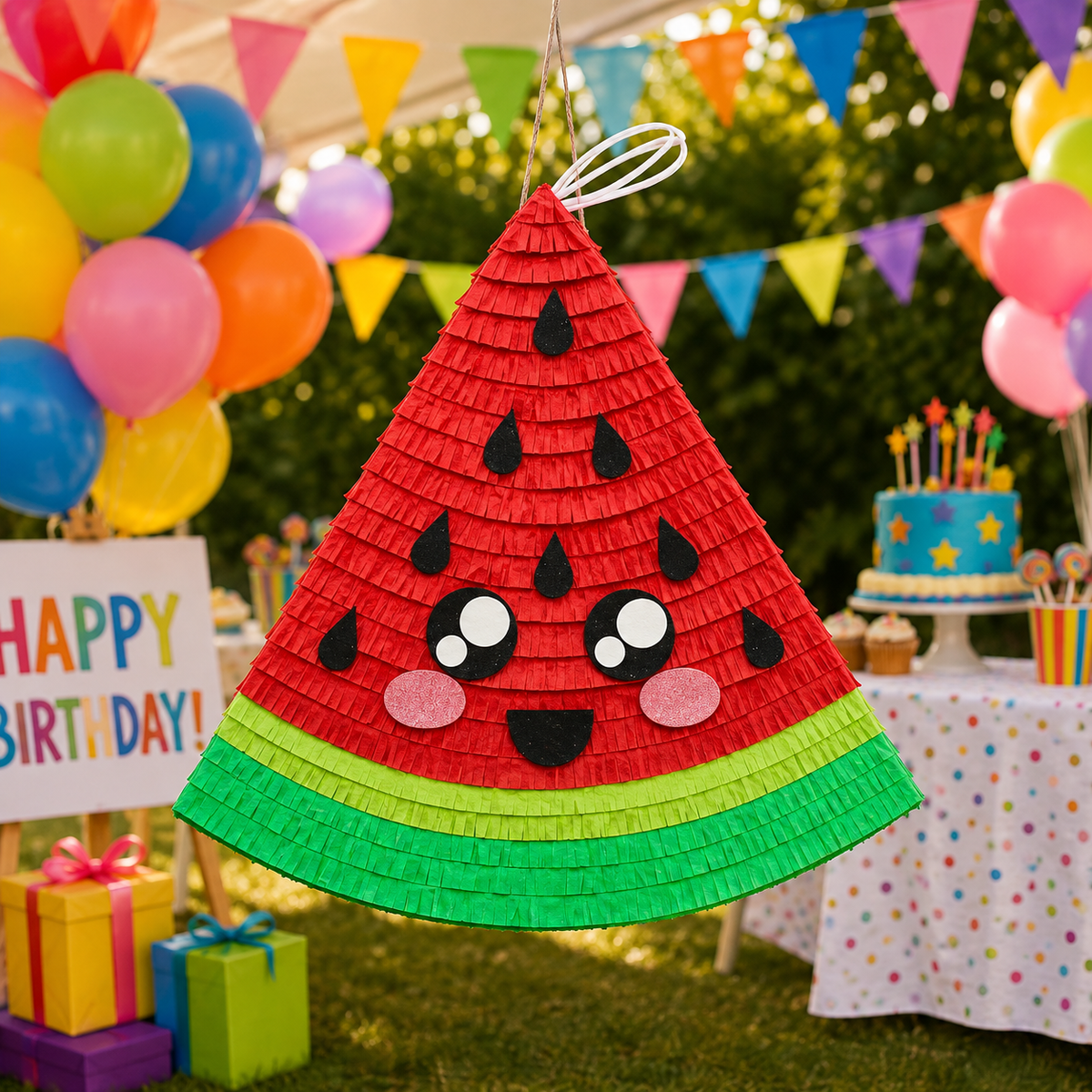 WATERMELON SLICE PIÑATA PRE-ORDER | 3 Days Production | FREE Stick Included!