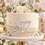 Happy Birthday Cake Toppers Acrylic Letter Cake Decoration