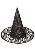 WITCH Hat Black Lace