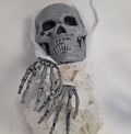 HANGING Skull Ghost with LED Light Eyes